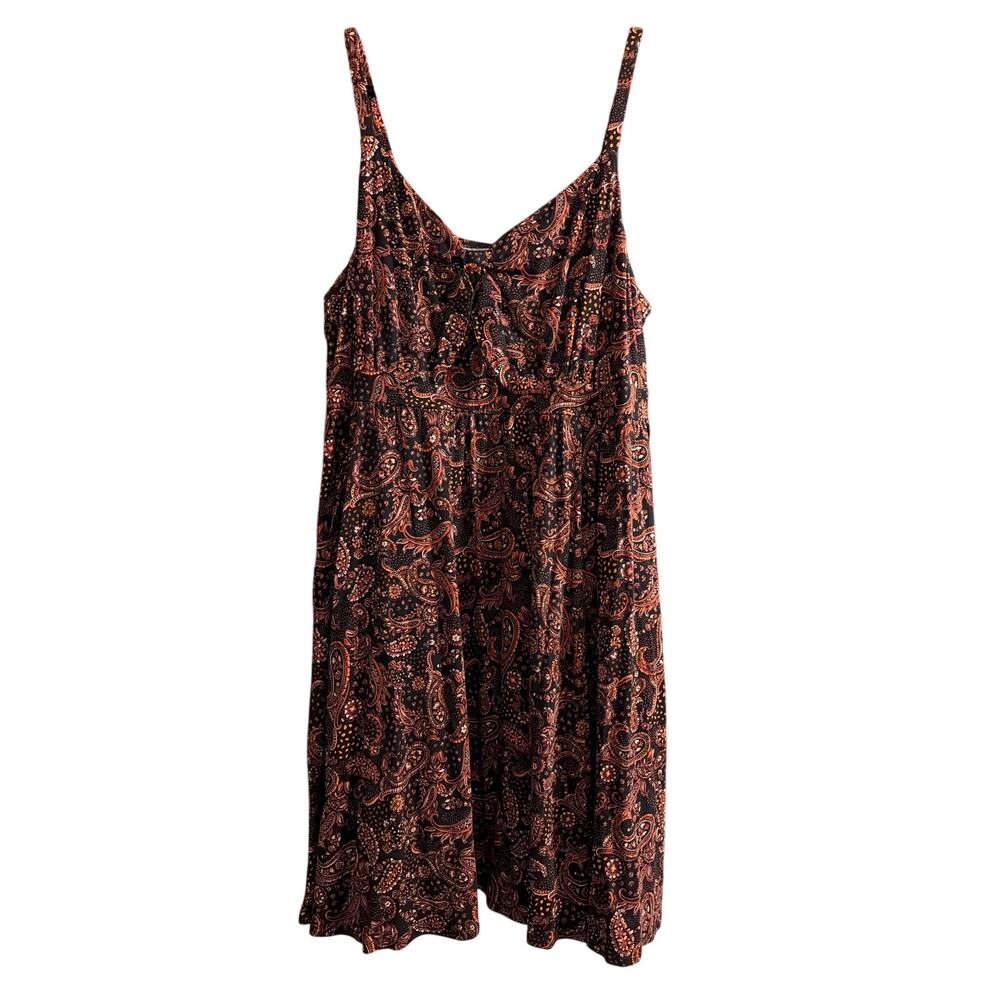 Torrid Women's Plus Size Black & Red Floral Paisley  Tank Top Sundress Size 3 3X